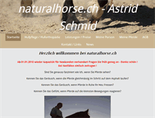 Tablet Screenshot of naturalhorse.ch